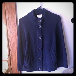 Cashmere Navy Cardigan
